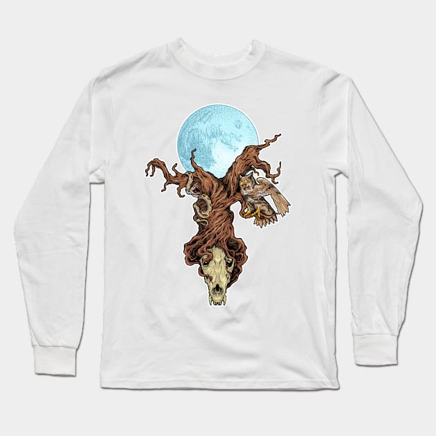 Autobiography of a Werewolf Hunter - Totem Tree Long Sleeve T-Shirt by MonkeyKing